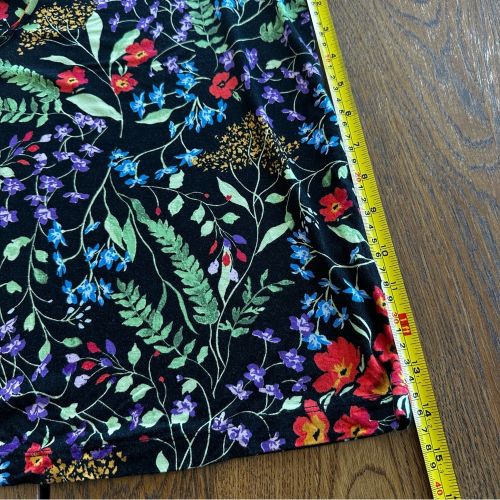 Maeve by Anthropologie Jacquin Peasant Blouse Black Floral Long Sleeve Women’s - Picture 16 of 16